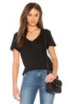 Bobi Lightweight Jersey Pocket Tee In Black