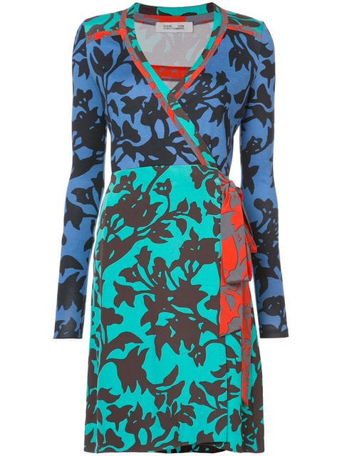 Diane Von Furstenberg Brulon Foliage-print Silk Wrap Dress In Brulon ...