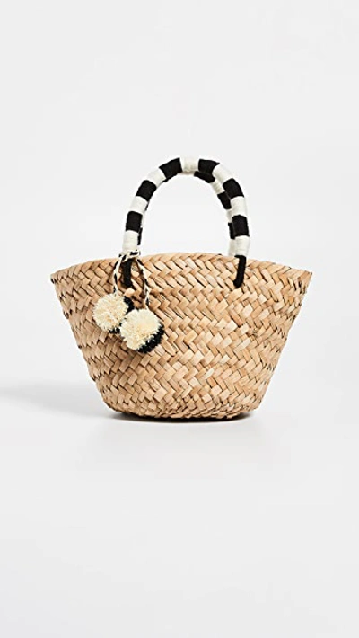 Kayu Mini St Tropez Tote In Black/white