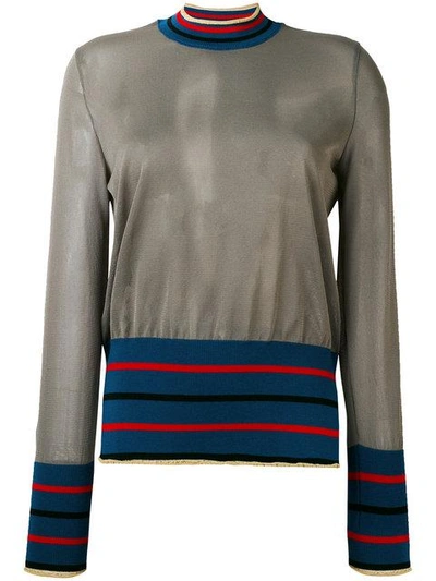 Marni Tulle Striped Top