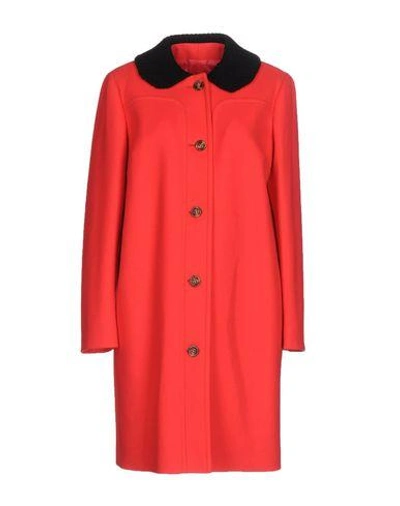 M Missoni Overcoats In Coral
