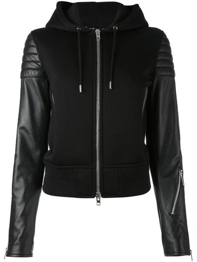 Givenchy Hooded Black Jacket In Nero