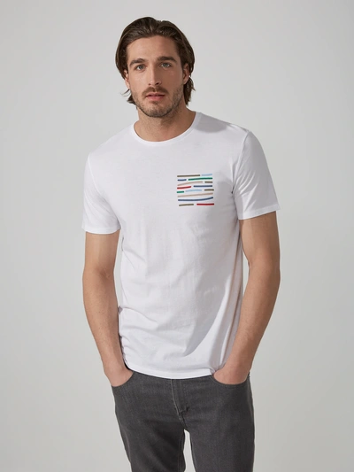 Frank + Oak Crayon "pocket" Modal-cotton T-shirt In Bright White