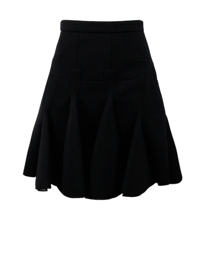 Antonio Berardi Woman Fluted Modal-neoprene Mini Skirt Black