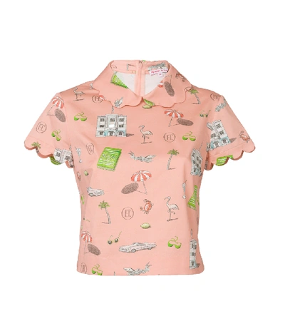 Olympia Le-tan The Webster X Lane Crawford 'to Nina' Blouse In Pink