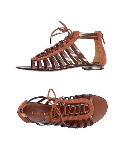 Le Silla Sandals In Bronze