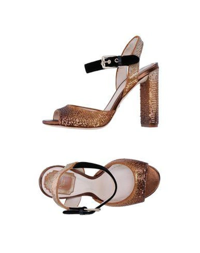 Dior Sandals In Copper
