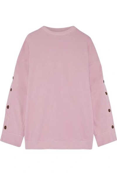 Y/project Oversized French Cotton-blend Terry Sweatshirt In Lavender
