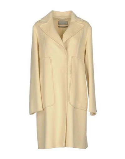 Sportmax Coats In Beige