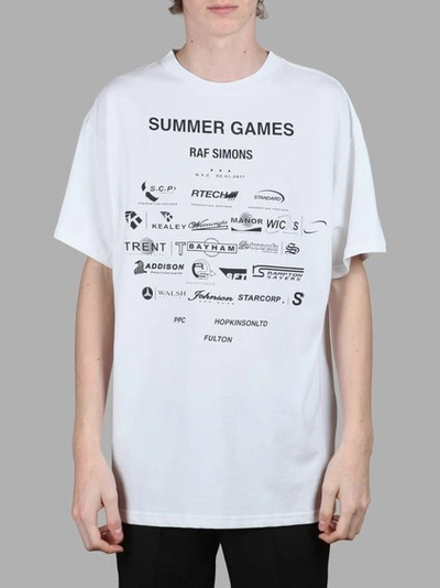 Erhvervelse Ultimate Tåler Raf Simons Men's White Summer Games T-shirt | ModeSens