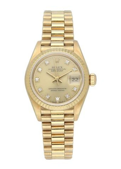 Rolex Datejust Diamond Dial 69178 Yellow Gold Ladies Watch In Not Applicable