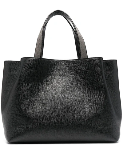 Fabiana Filippi Ball-chain Detail Tote Bag In Black