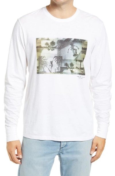 Rag & Bone Rainbow Skater T-shirt In White