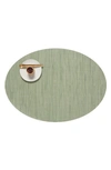 Chilewich Woven Oval Placemat In Spring Green