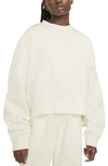Nike Sportswear Crewneck Sweatshirt In Coconut Milk/ White