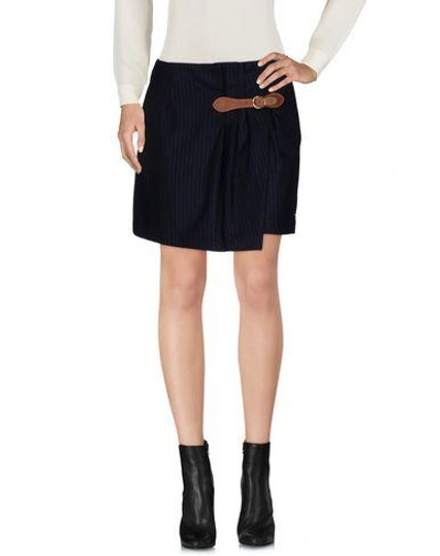 Tommy Hilfiger Mini Skirt In Dark Blue