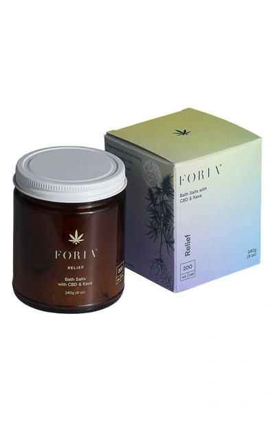 Foria ® Relief Bath Salts With Cbd & Kava In N,a