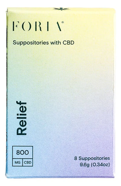 Foria Relief Suppositories With Cbd, 8 Count