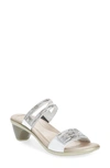 Naot Temper Embellished Slide Sandal In Metallic