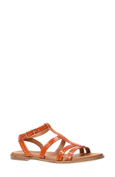 Bella Vita Women's Ira-italy Sandals Women's Shoes In Orange Croc Leather