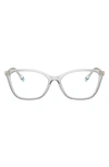 Tiffany & Co Women's Butterfly Eyeglass Frames, 53mm In Grey Transparent