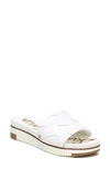 Sam Edelman Women's Adaley Woven Platform Sport Slides Women's Shoes In Bright White