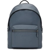 Coach Charter Refined Pebbled Leather Backpack In Black Copper/blue Quartz