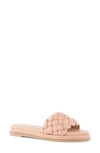 Seychelles Bellissima Woven Slide Sandal In Light Sand