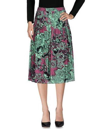 M Missoni 3/4 Length Skirts In Green