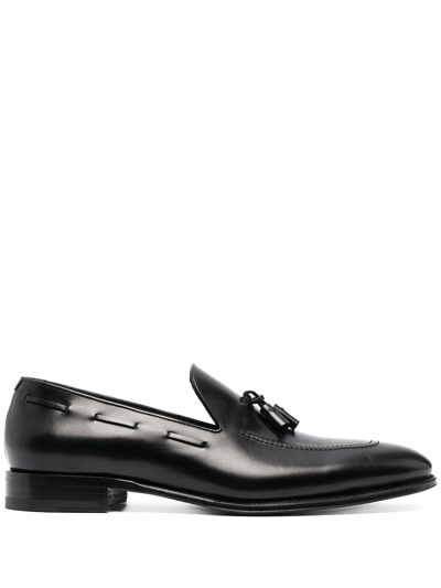 Dsquared2 Tassel-embellished Leather Loafers In Black