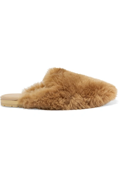 Helmut Lang Faux Fur Slippers | ModeSens