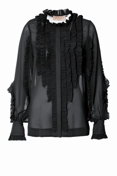 Aggi Blouse Marley Pure Black