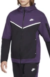 Nike Men's  Sportswear Tech Fleece Full-zip Hoodie In Purple