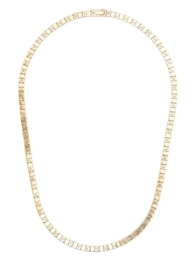 Ivi Slot Chain Matinee Necklace In Gold