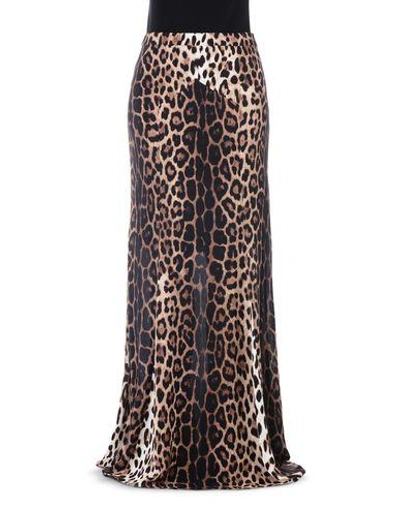 Boutique Moschino Long Skirts In Cocoa