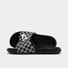 Nike Women's Victori One Print Slide Sandals From Finish Line In Black