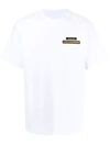 Sacai Logo-patch Oversized Cotton T-shirt In White
