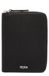 Tumi Belden Leather Zip Passport Case In Black