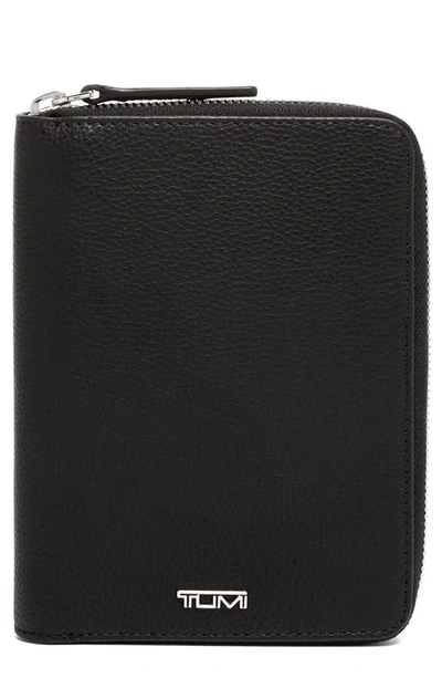Tumi Belden Leather Zip Passport Case In Black