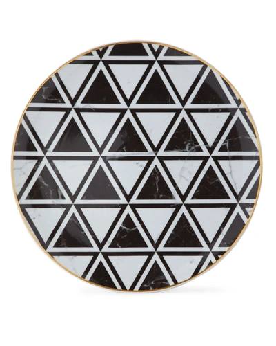 Vista Alegre Carrara Charger Plate In Black/white