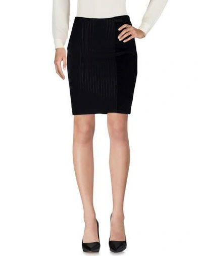 Pinko Knee Length Skirt In Black