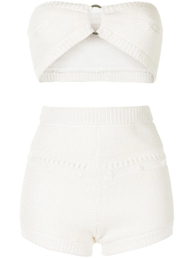 Alexis Women's Kamea Cotton Bralette And Shorts Set In White