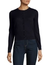 Carven Button-front Cotton Jacket In Navy