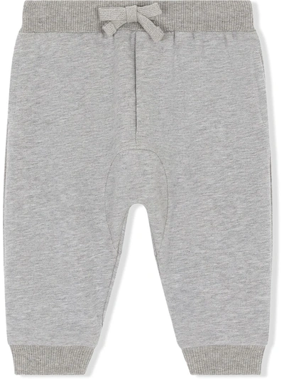 Dolce & Gabbana Babies' Logo-patch Track Pants In Grey