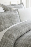 Ienjoy Home Home Spun Home Spun Premium Ultra Soft Polka Dot Pattern 3-piece Duvet Cover King Set In Gray
