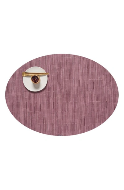 Chilewich Woven Oval Placemat In Rhubarb