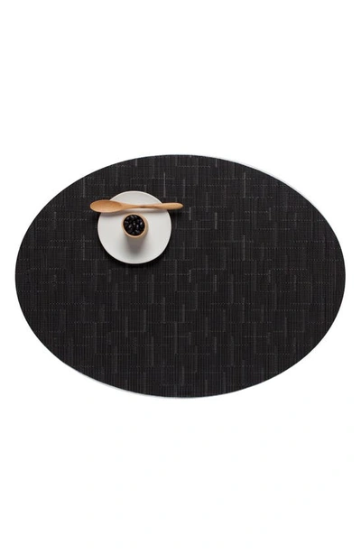 Chilewich Woven Oval Placemat In Smoke
