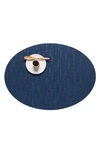 Chilewich Woven Oval Placemat In Lapis