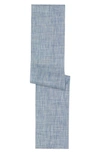Chilewich Mini Basketweave Table Runner In Chambray