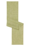Chilewich Mini Basketweave Table Runner In Dill
